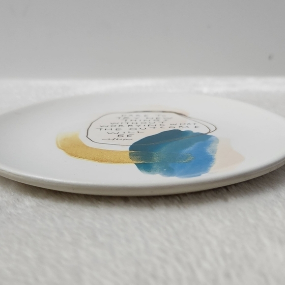 Morgan Harper Nichols By Fringe Dare To Try New Things Stoneware Trinket Tray - Picture 3 of 5